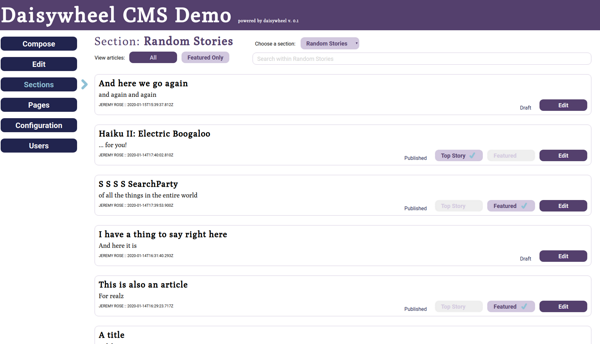 daisywheel CMS example
